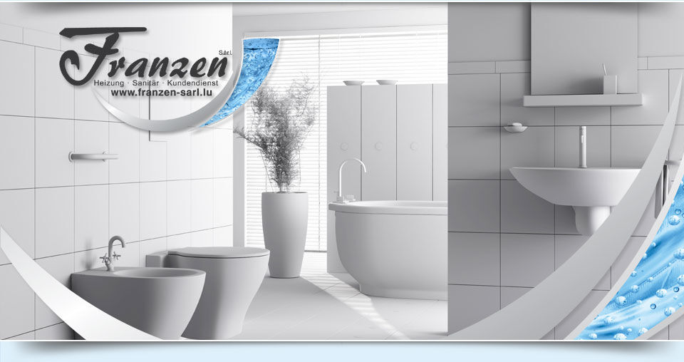Salle de bain, Sanitaires & Plomberie par Franzen à Echternach, réalisation 4