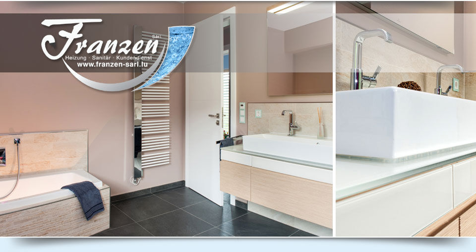 Salle de bain, Sanitaires & Plomberie par Franzen à Echternach, réalisation 3